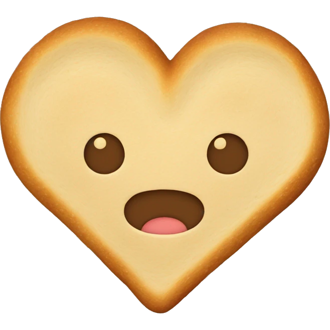 Heart of heart of bread  emoji