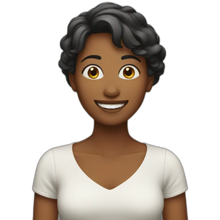 happy woman  emoji