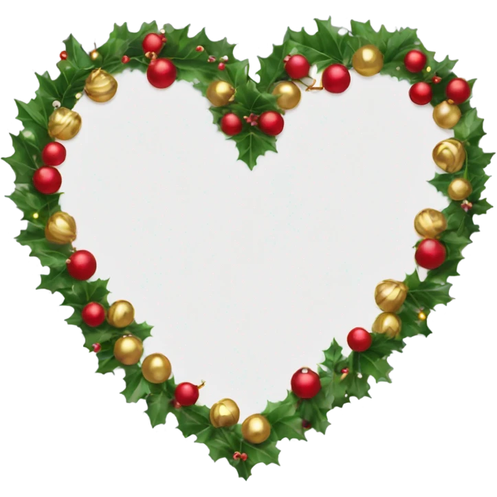 Christmas heart  emoji