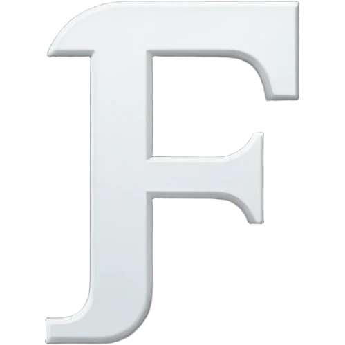 Font setting icon with letter F emoji