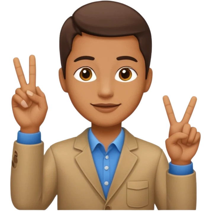 Fait le signe de la west coast emoji