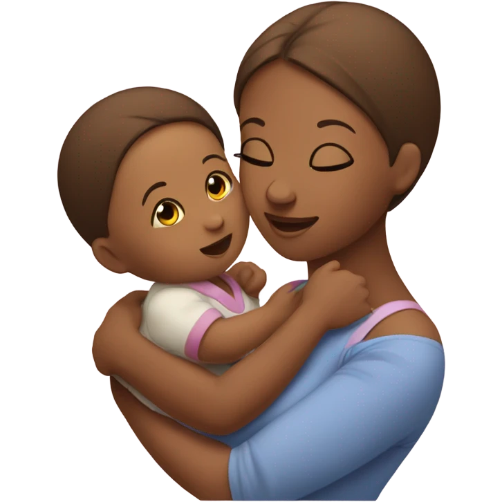 Baby and mother  emoji