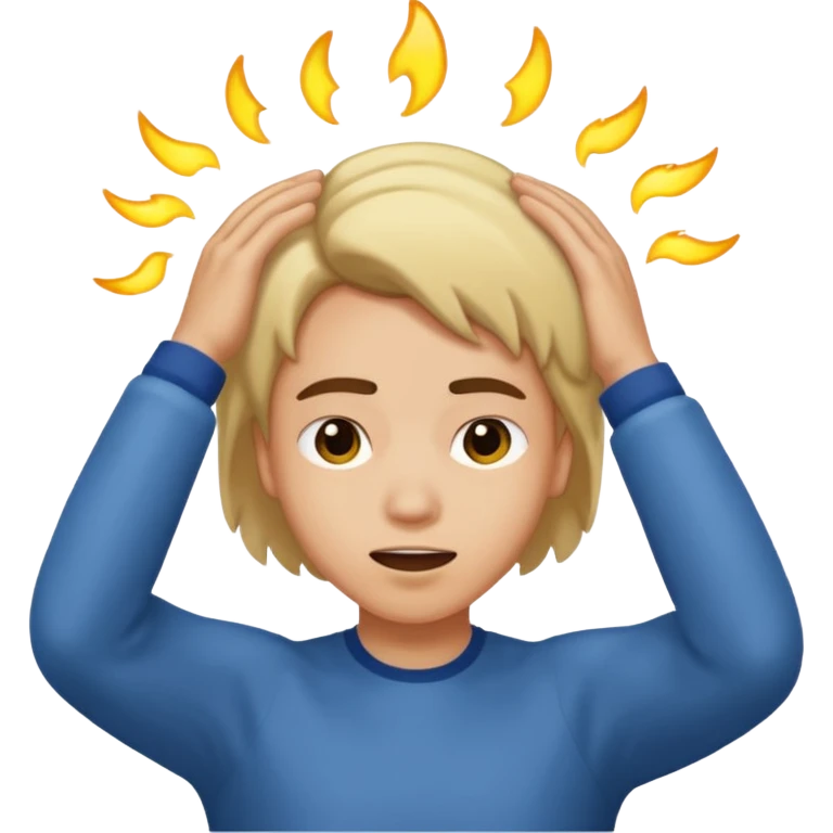 A person who shows off and pulls his hair back emoji