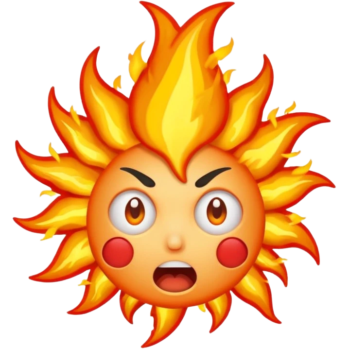 Shocked face exploding emoji