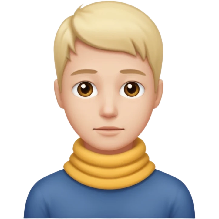 Straight face with hands around the neck emoji