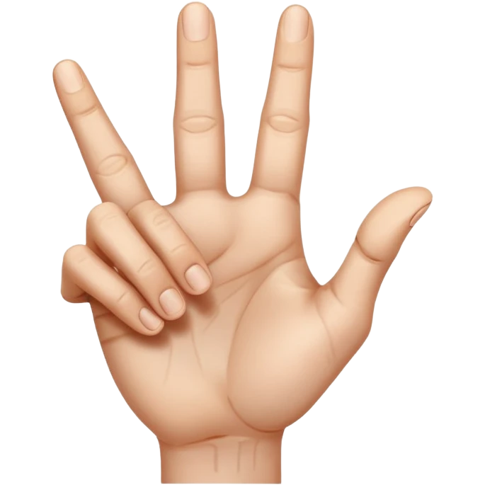 a hand with finger pointing at the camera emoji