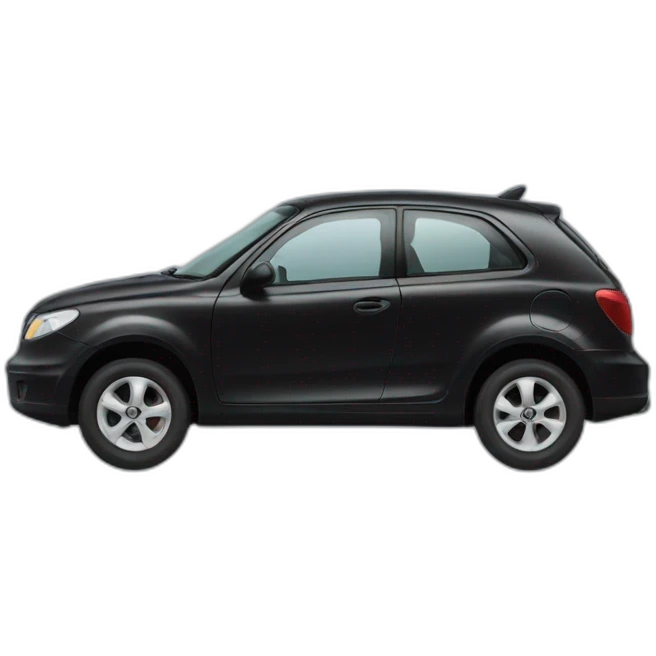 La voiture noire emoji