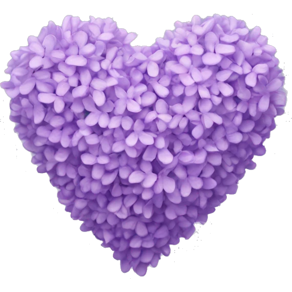 Lilac heart emoji