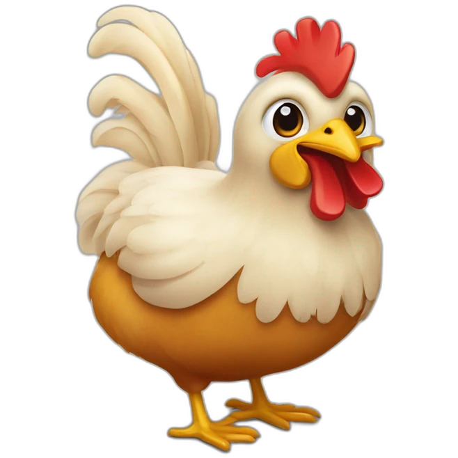 Poulet sur obergine emoji