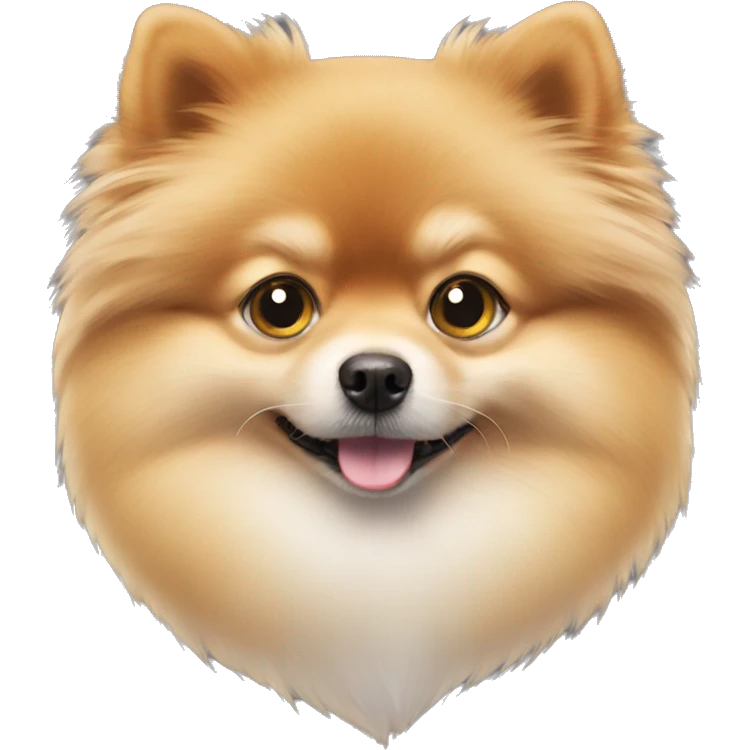 Pomeranian with sparkling eyes emoji