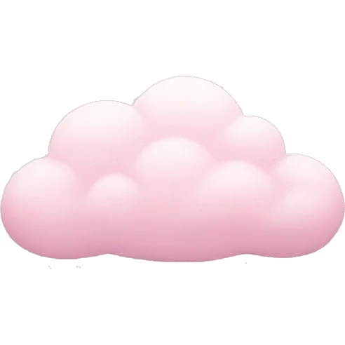 pastel pink cloud emoji