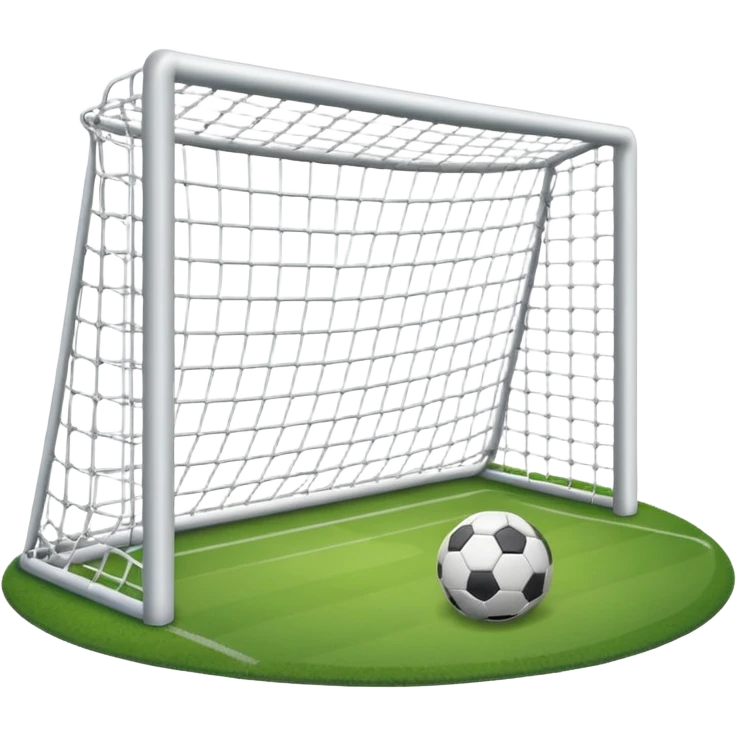 football goal straight on without grass emoji