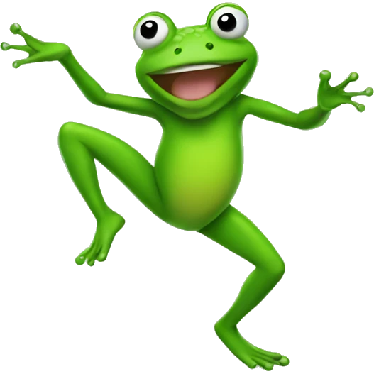 Dancing frog emoji