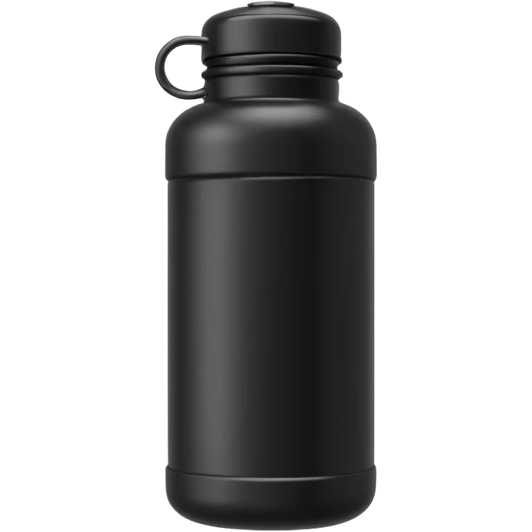 a black gym bottle emoji