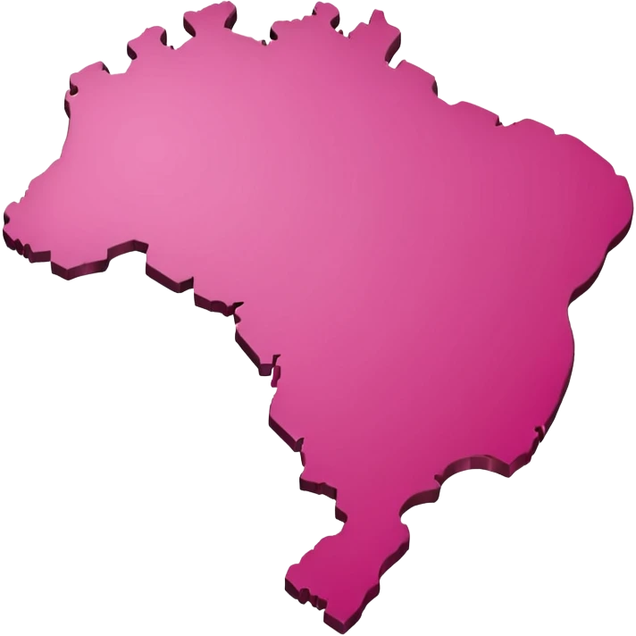 Brazil map pink  emoji