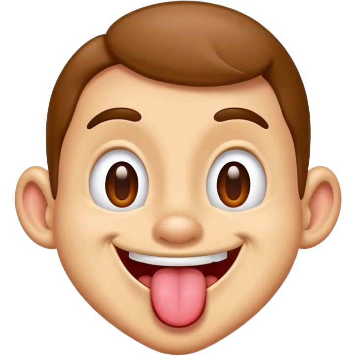 Goofy smiling with tongue out emoji