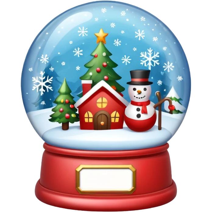 snow globe cristmas emoji