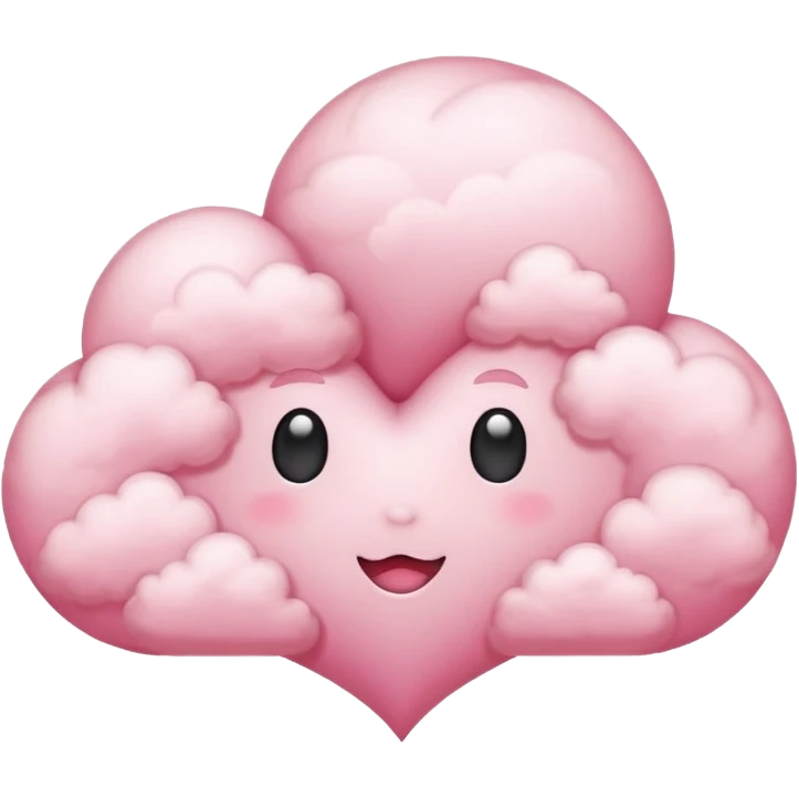 pink heart cloud emoji