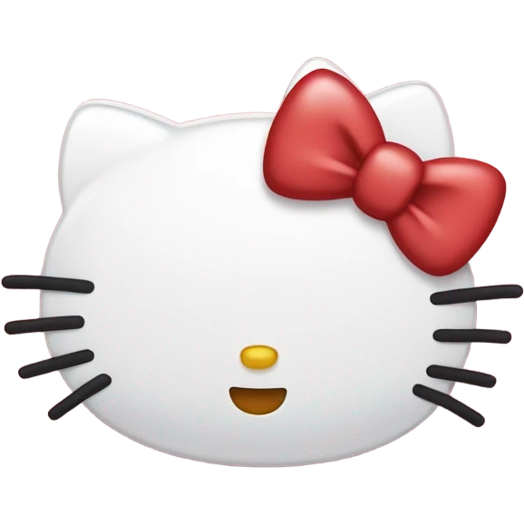 hello kitty with heart emoji