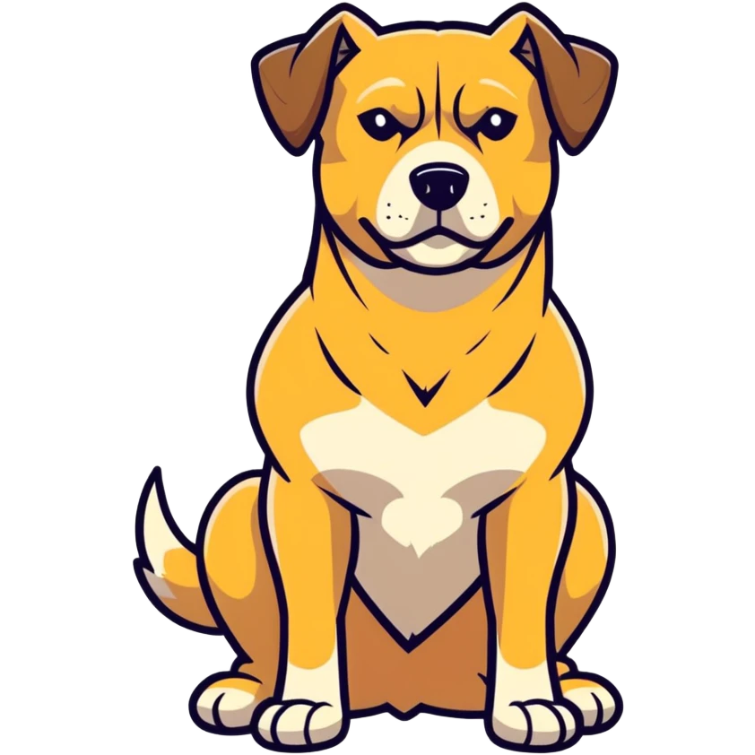 Dog ultra jacked emoji
