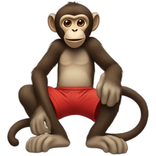 Monkey wearing Jordan 4 emoji