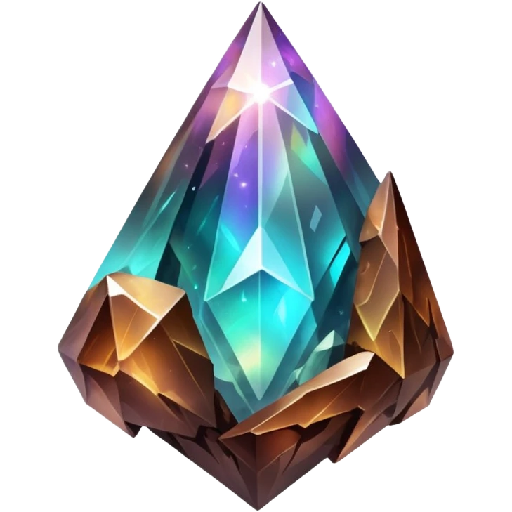 brown iridescent nebula crystal shard emoji