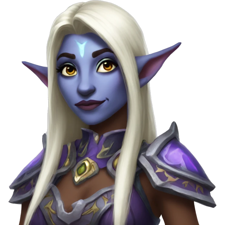 night elf female from world of warcraft emoji