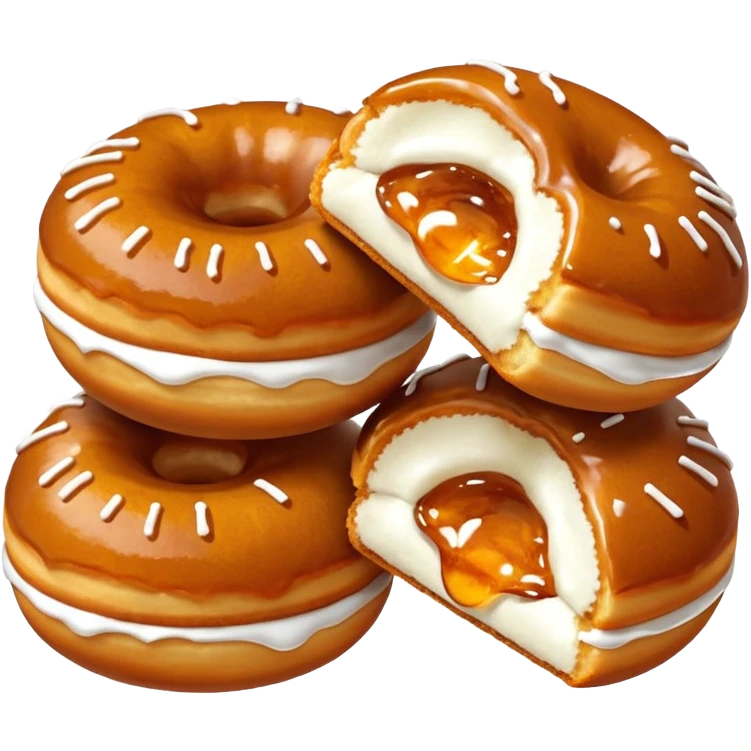 pumpkin Filled Jam Donut Bombs emoji