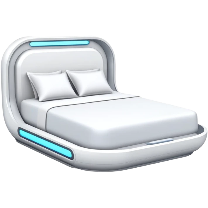futuristic bed emoji