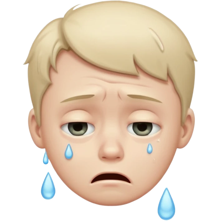 a crying boy emoji