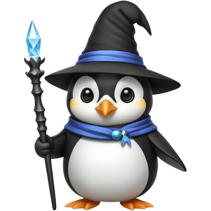 Penguin Wizard emoji
