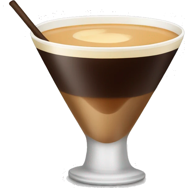 espresso martini in rounded cup emoji