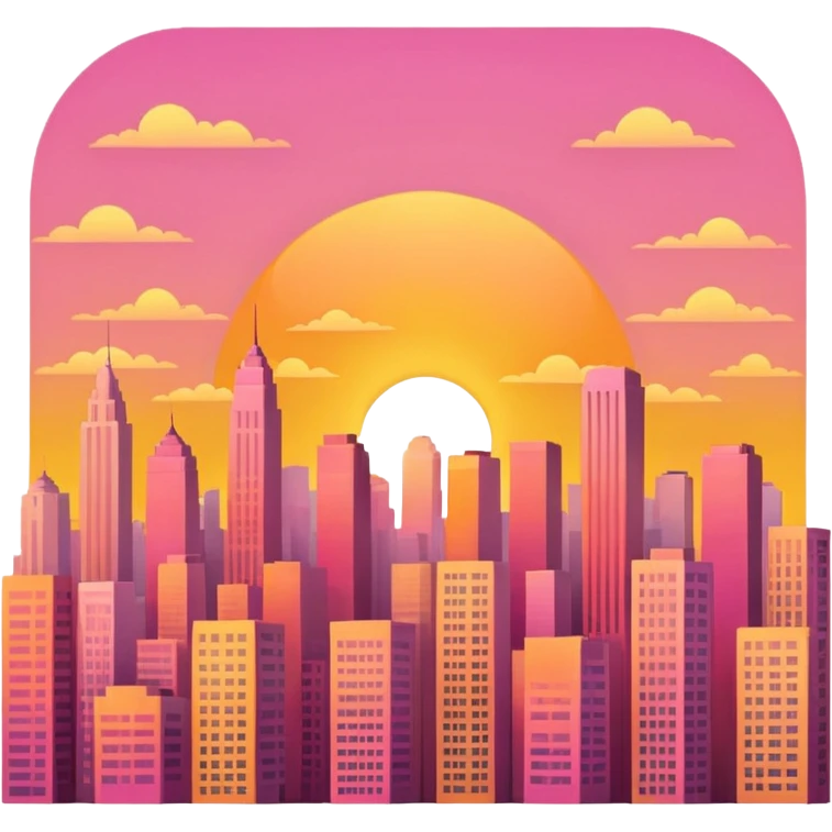 Sunrise in the city emoji