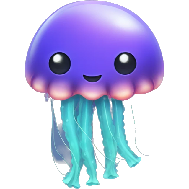 Jellyfish with bow emoji
