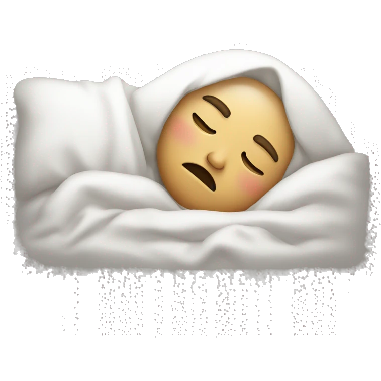 a sleeping face with an open mouth emoji