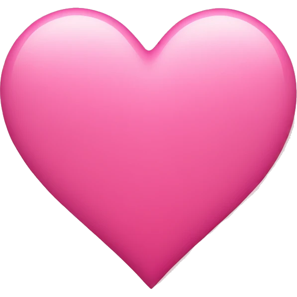 Pink heart  emoji