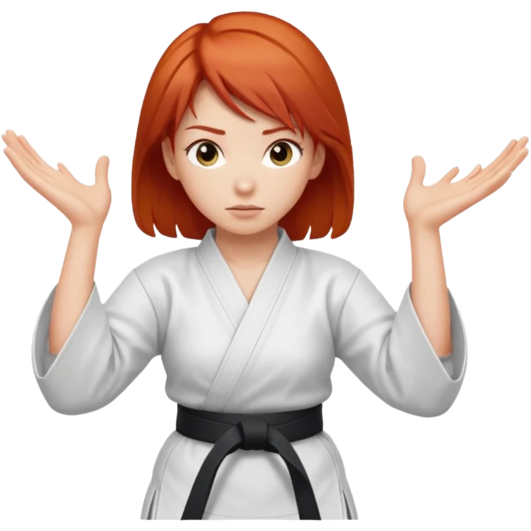 Redhaired Aikido girl emoji