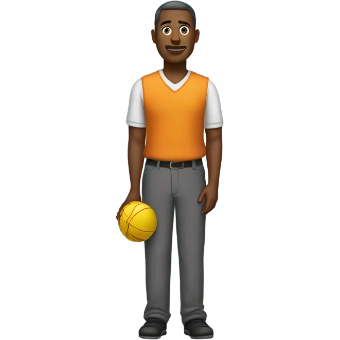 Man holding two balls  emoji