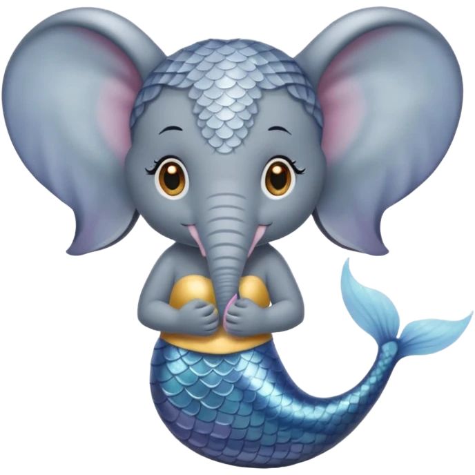 mermaid elephant  emoji