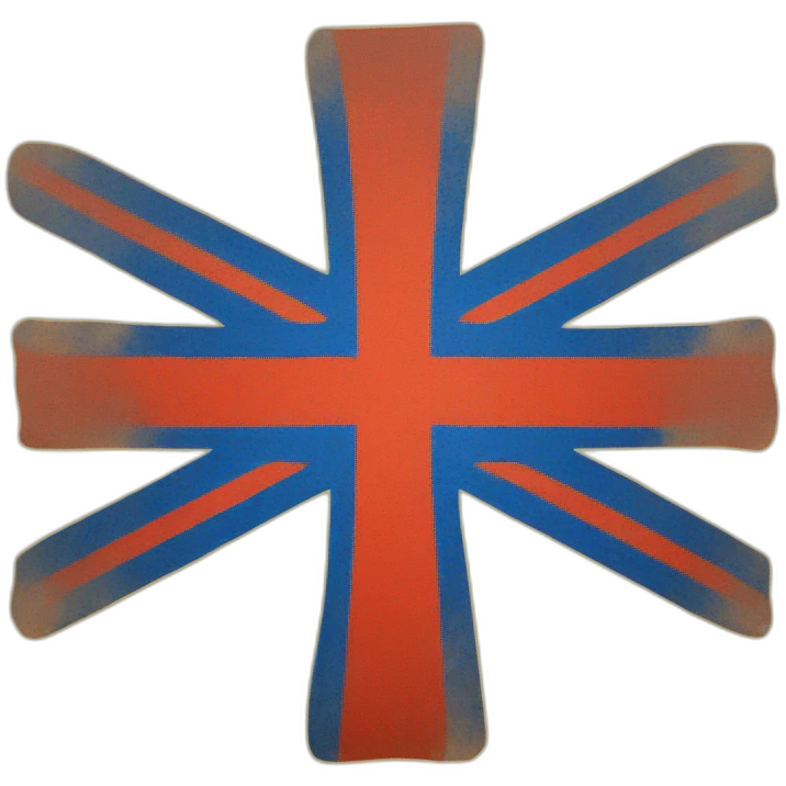 flag emoji with a blue Scandinavian cross with a red outline on a yellow background Ingermanland emoji