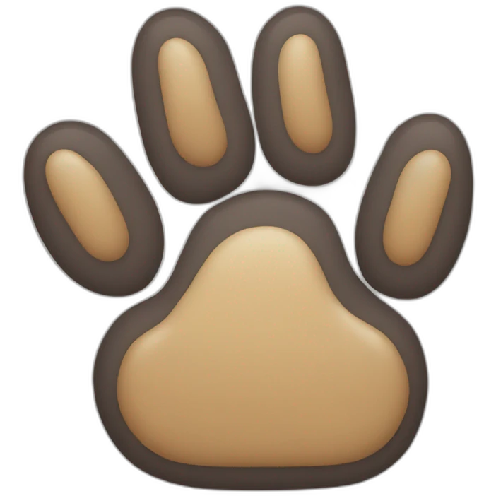 dog paw down emoji