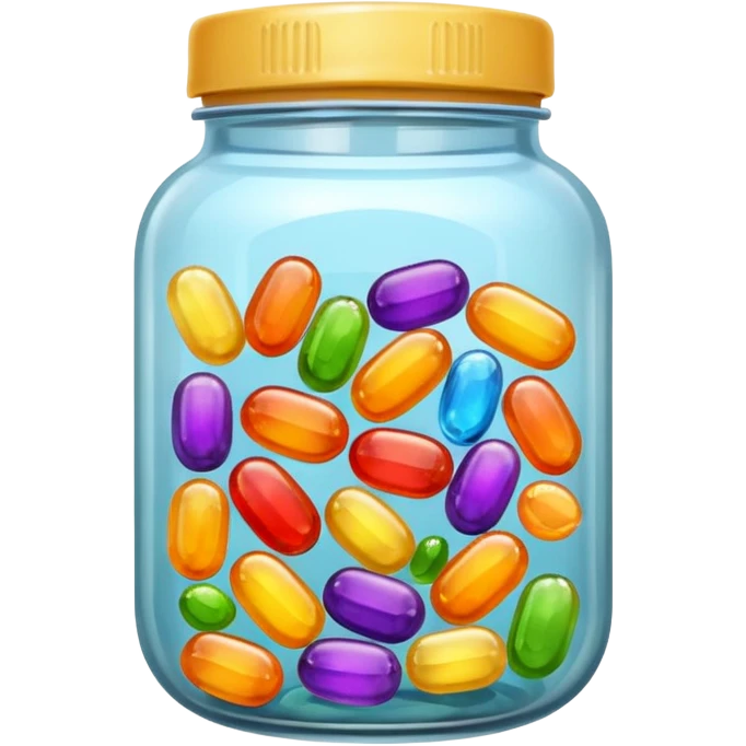 emoji de un frasco con vitaminas emoji