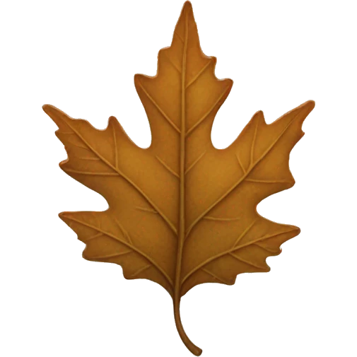 Winters leaf  emoji