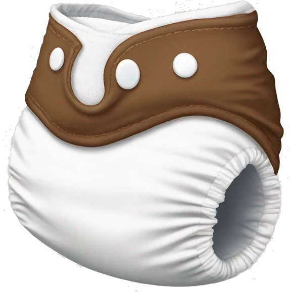 diaper with brown swirl at the bottom  emoji