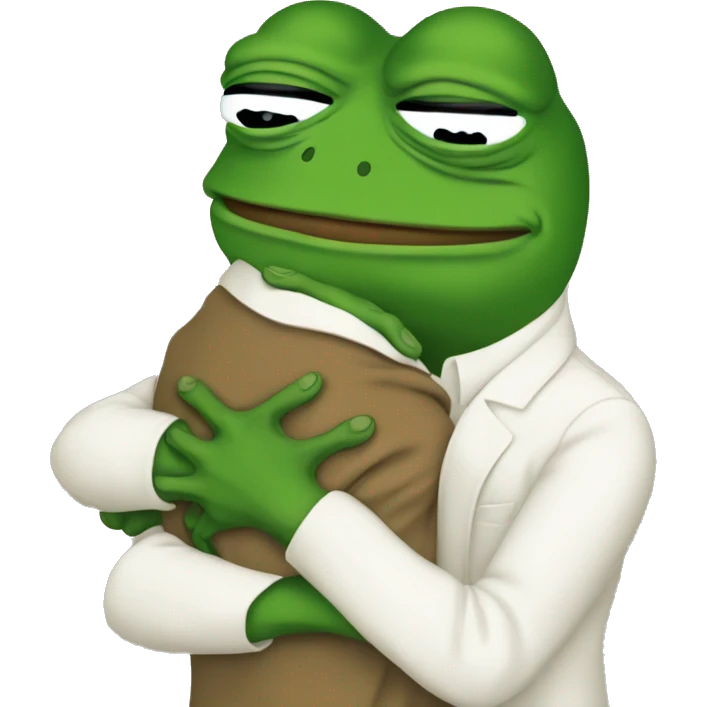 Pepe frog hugging seekers alliance emoji
