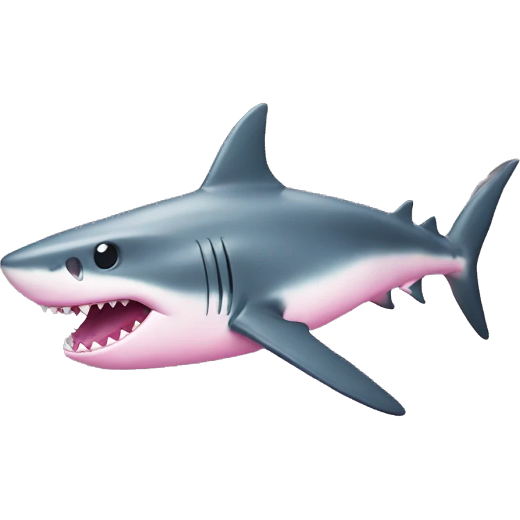 Shark pink emoji