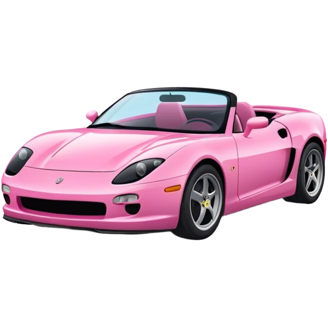 Voiture sportif rose emoji