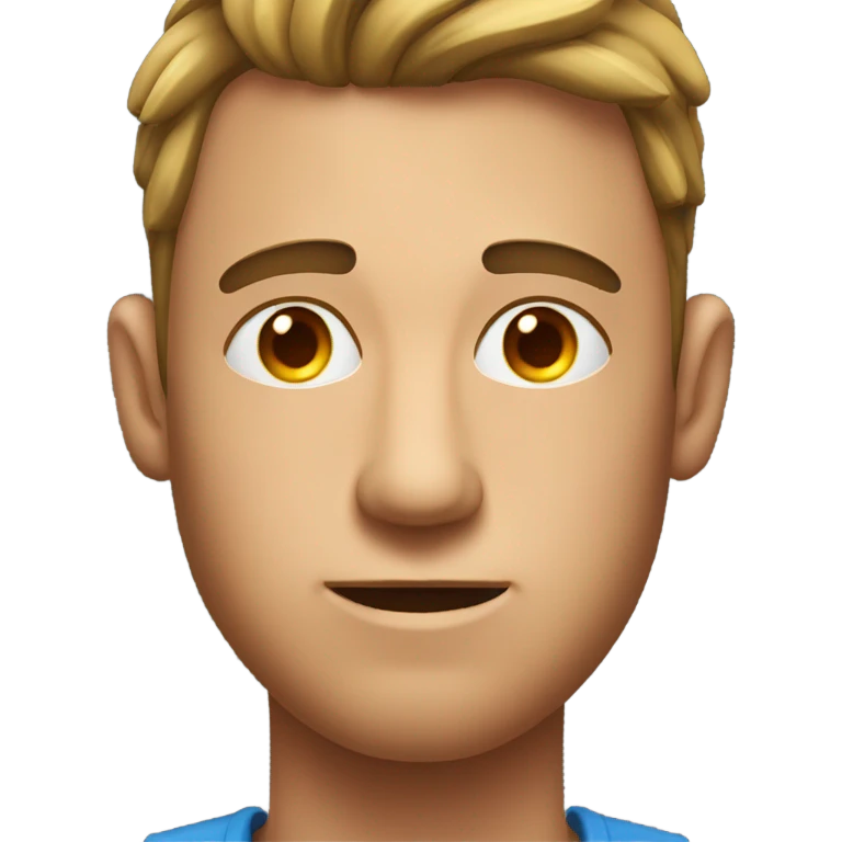 the man was sweating a lot emoji