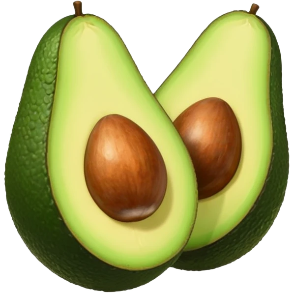 avocado half without pit emoji