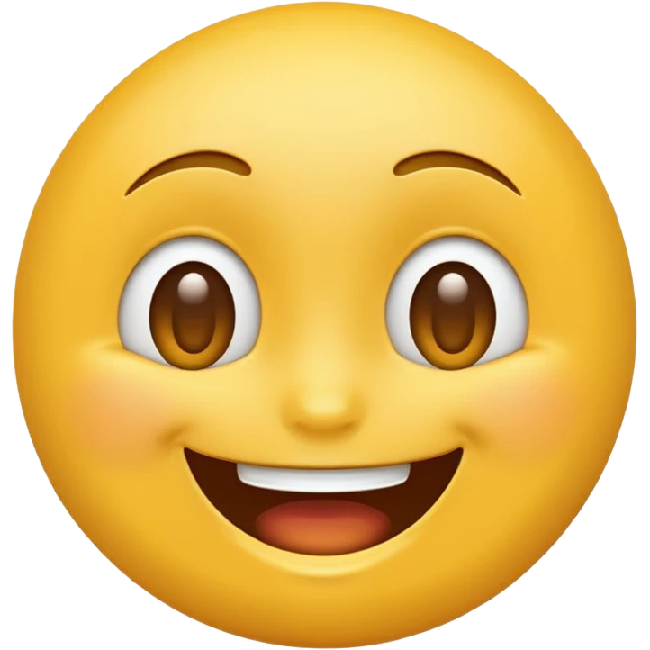 happy face emoji (no cheecks) emoji
